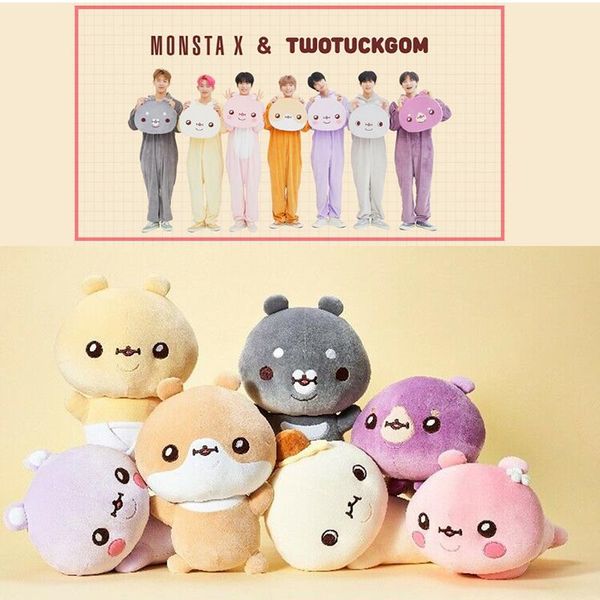 youpop kpop monsta x twotuckgom pillow toy dolls plush pillow ls001, Pink;blue