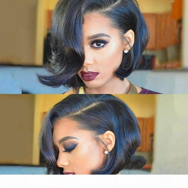 short bob straight grade lace front human hair for black women wigs with baby hair brazilian remy wigs 150 density natural color, Black;brown
short bob straight grade lace front human hair for black women wigs with baby hair brazilian remy wigs 150 density natural color, Black;brown