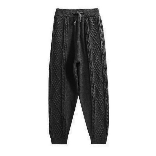 woman knitted trousers autumn and winter fashion all-match korean sytle thick loose elastic high waist twist radish harem pants, Black;white
woman knitted trousers autumn and winter fashion all-match korean sytle thick loose elastic high waist twist radish harem pants, Black;white