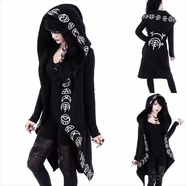 punk gothic women long hoodie casual hoodies sweatshirt women long sleeve streetwear harajuku hoodie oversized jacket coat, Black
punk gothic women long hoodie casual hoodies sweatshirt women long sleeve streetwear harajuku hoodie oversized jacket coat, Black