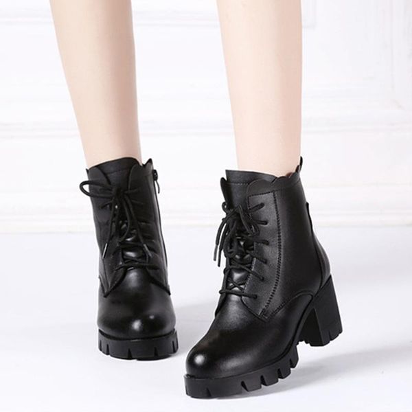 winter women ankle boots genuine leather high square heel snow ladies warm platform furry black shoes wool zapatos de mujer
winter women ankle boots genuine leather high square heel snow ladies warm platform furry black shoes wool zapatos de mujer
