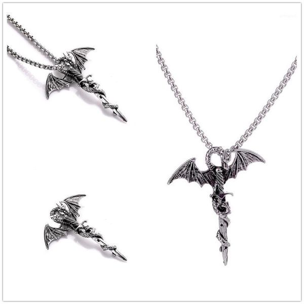 pendant necklaces fashion stainless steel bat necklace vampire charm chain for women men gift jewelry accessories + chain1, Silver
pendant necklaces fashion stainless steel bat necklace vampire charm chain for women men gift jewelry accessories + chain1, Silver