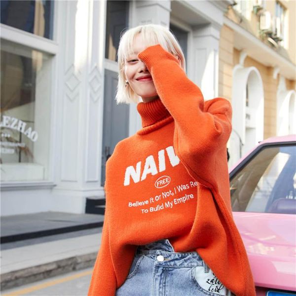 elfsack orange letter jacquard knitted casual pullover sweater women,2020 autumn elf red stylish korean ladies warm daily top, White;black
elfsack orange letter jacquard knitted casual pullover sweater women,2020 autumn elf red stylish korean ladies warm daily top, White;black