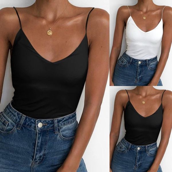 women's tanks & camis women solid strap tank ladies v-neck tee fashion vest summer camisole casual sleeveless female blusas, White
women's tanks & camis women solid strap tank ladies v-neck tee fashion vest summer camisole casual sleeveless female blusas, White