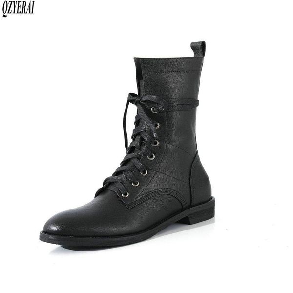 boots style black riding genuine leather female lace-up women's cowhide shoes size 34-40
boots style black riding genuine leather female lace-up women's cowhide shoes size 34-40