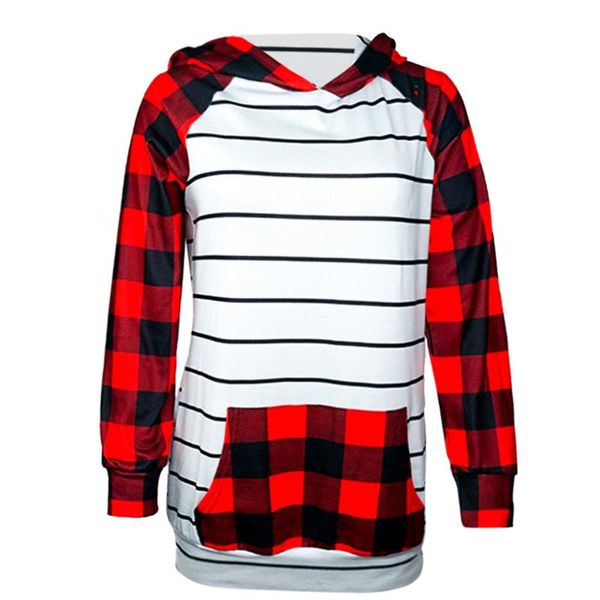 women's hoodies & sweatshirts striped plaid women sweatshirt autumn and winter long-sleeved plus size hooded oversized hoodie clothing, Black
women's hoodies & sweatshirts striped plaid women sweatshirt autumn and winter long-sleeved plus size hooded oversized hoodie clothing, Black