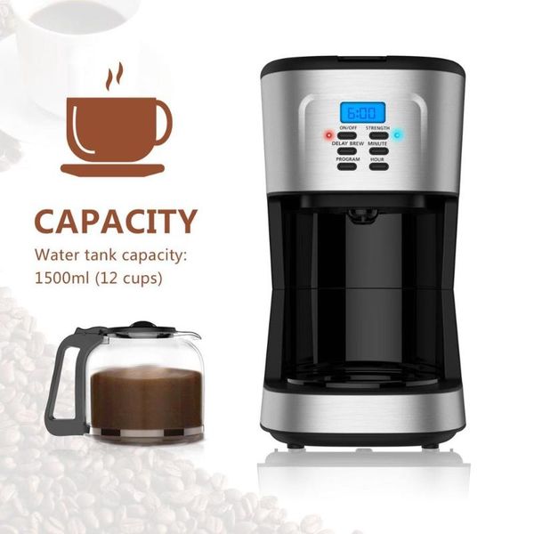 1500ml coffee maker machine fully-automatic drip with glass pot&filter coffee maker drip cafe cm1095t eu plug household
1500ml coffee maker machine fully-automatic drip with glass pot&filter coffee maker drip cafe cm1095t eu plug household