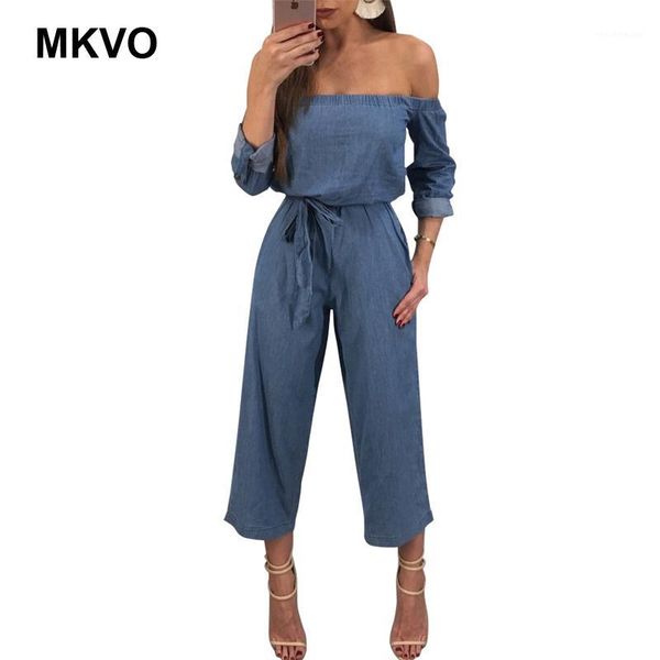 spring women's wide leg playsuit off shoulder long sleeve strap ladies ankle-length pants denim jumpsuit overalls summer1, Black;white
spring women's wide leg playsuit off shoulder long sleeve strap ladies ankle-length pants denim jumpsuit overalls summer1, Black;white