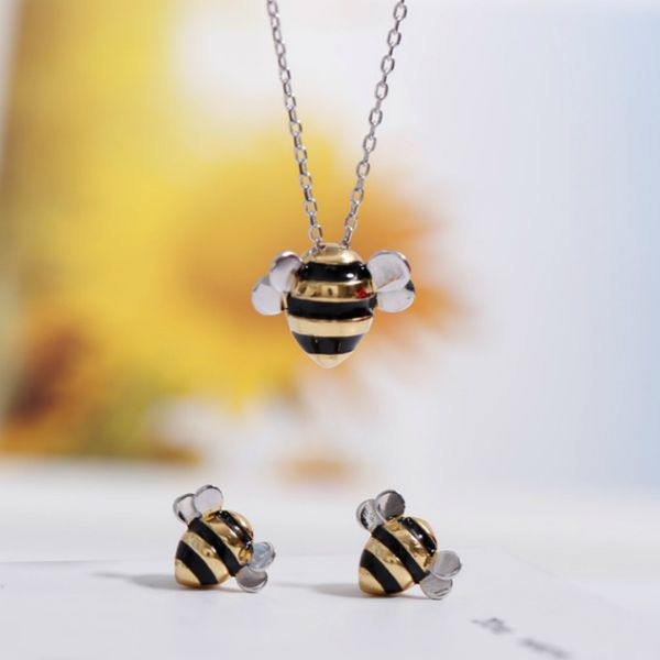 lovely bee earrings necklaces for women 925 sterling silver honeybee necklaces fashion necklace earrings jewelry set
lovely bee earrings necklaces for women 925 sterling silver honeybee necklaces fashion necklace earrings jewelry set