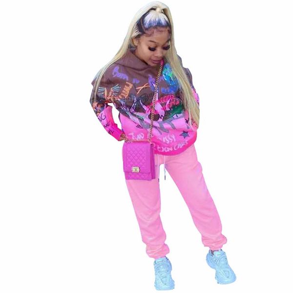 women long sleeve tracksuit cartoon sweatsuits winter hoodies pants two piece outfits casual hooded street matching sport suit f101905, White
women long sleeve tracksuit cartoon sweatsuits winter hoodies pants two piece outfits casual hooded street matching sport suit f101905, White