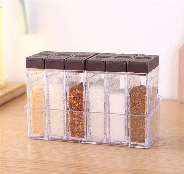 with spice (coffee) connt transparent boxes double-outlet containers 6-case lid shakers set seasoning tray jllko ffshop2001
with spice (coffee) connt transparent boxes double-outlet containers 6-case lid shakers set seasoning tray jllko ffshop2001