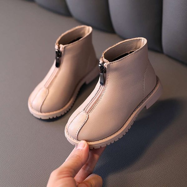 children' 2020 new autumn front winter zipper martin baby soft soled anti slip short boots, Black;grey
children' 2020 new autumn front winter zipper martin baby soft soled anti slip short boots, Black;grey