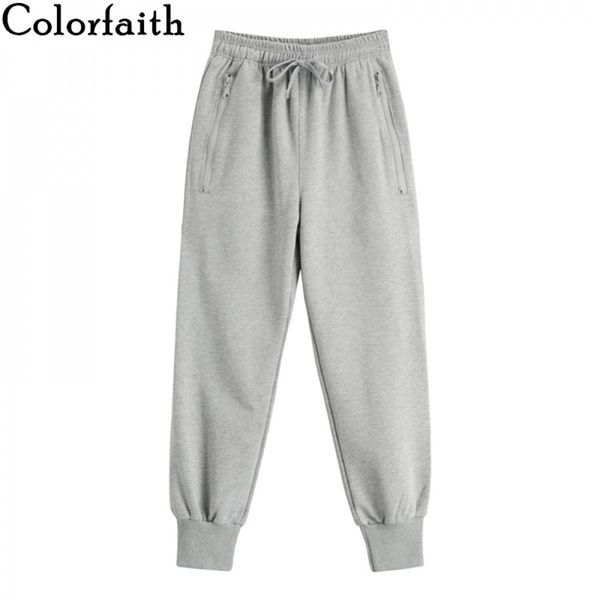 colorfaith spring winter women pants high elastic waist casual zipper pockets sweat sports joggers lace up trousers p3984 201031, Black;white
colorfaith spring winter women pants high elastic waist casual zipper pockets sweat sports joggers lace up trousers p3984 201031, Black;white
