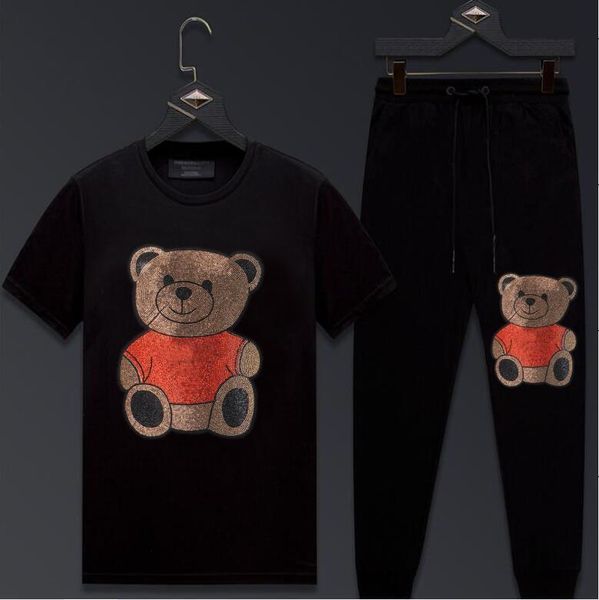 2021 new diamond stone two pieces hoodie men cotton short sleeve men's casual tracksuit t56w, Black
2021 new diamond stone two pieces hoodie men cotton short sleeve men's casual tracksuit t56w, Black
