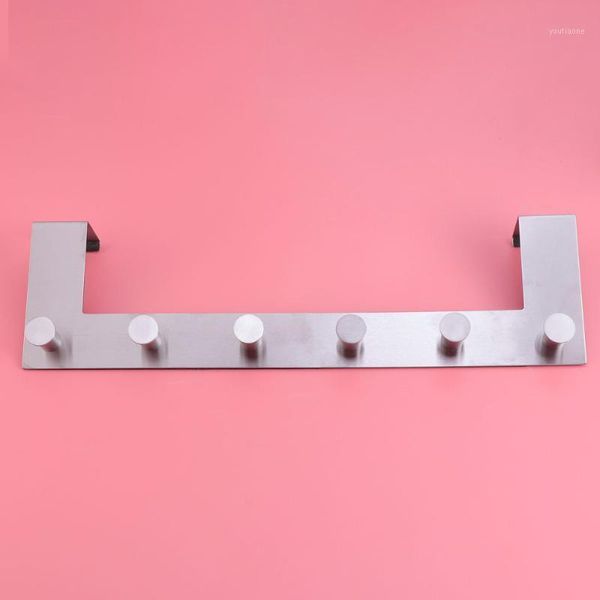 stainless steel over the door hooks hagner rack clothes for cloth pants hat towel (6-hook)1
stainless steel over the door hooks hagner rack clothes for cloth pants hat towel (6-hook)1