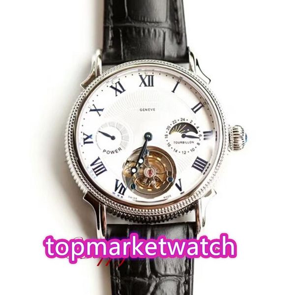manufacturers version 5271p-001 white date dial silver stainless steel case true tourbillon automatic movement mens watch b, Slivery;brown
manufacturers version 5271p-001 white date dial silver stainless steel case true tourbillon automatic movement mens watch b, Slivery;brown