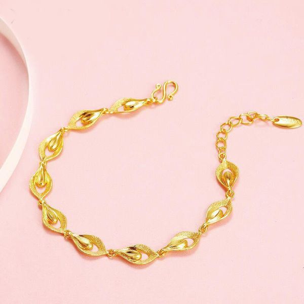 link, chain mxgxfam ( 21 cm x 7.5 mm ) drop water shape elegant bracelet jewelry for women designs 24 k pure gold color allergy free, Black
link, chain mxgxfam ( 21 cm x 7.5 mm ) drop water shape elegant bracelet jewelry for women designs 24 k pure gold color allergy free, Black