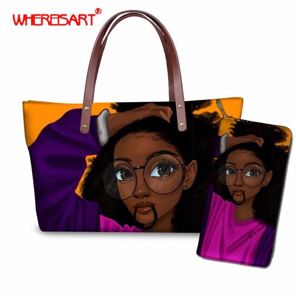 whereisart women bag set black art african girls handle female handbag shoulder bag ladies pu leather purse with hand
whereisart women bag set black art african girls handle female handbag shoulder bag ladies pu leather purse with hand