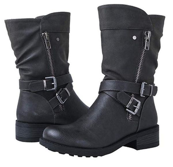 boots women mid-calf low heels autumn warm shoes woman luxury pu leather shoe chaussures femme zapatos mujer sapato k0034, Black
boots women mid-calf low heels autumn warm shoes woman luxury pu leather shoe chaussures femme zapatos mujer sapato k0034, Black