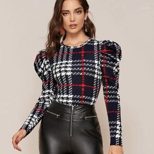 vintage elegant fashion shirts slim womens pullovers 2020 autumn new design plaid puff sleeve long shirt women's blouses1, White
vintage elegant fashion shirts slim womens pullovers 2020 autumn new design plaid puff sleeve long shirt women's blouses1, White