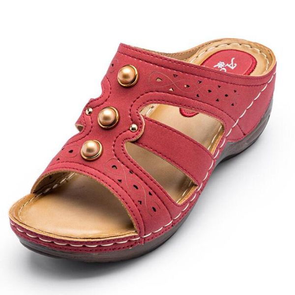 slippers vintage rivet wedges for women hollow out casual beach shoes female 2021 summer sandalias mujer zy595, Black
slippers vintage rivet wedges for women hollow out casual beach shoes female 2021 summer sandalias mujer zy595, Black