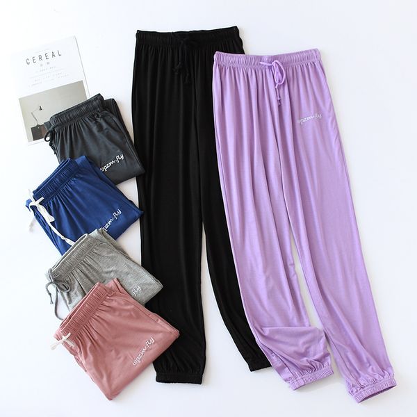 letter embroidery summer bottoms women pajama pants soft modal lounge wear loose plus size homewear autumn female sleep trousers, Black;pink
letter embroidery summer bottoms women pajama pants soft modal lounge wear loose plus size homewear autumn female sleep trousers, Black;pink