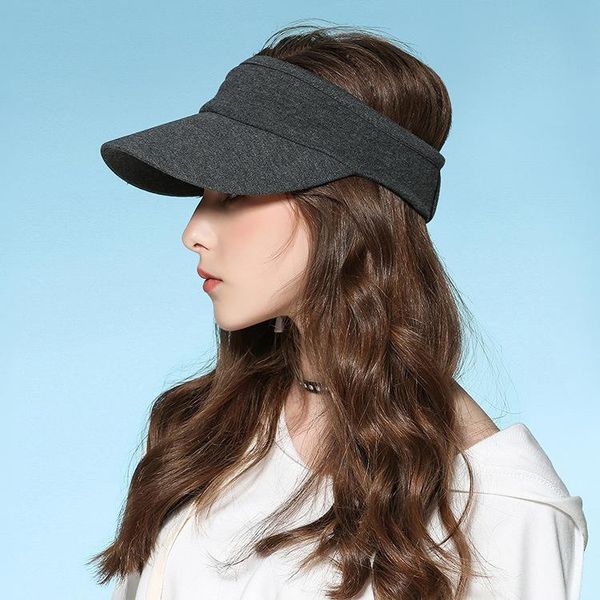wide brim hats 2021 style sun virsors sports print for women beach hat uv protection female cap, Blue;gray
wide brim hats 2021 style sun virsors sports print for women beach hat uv protection female cap, Blue;gray