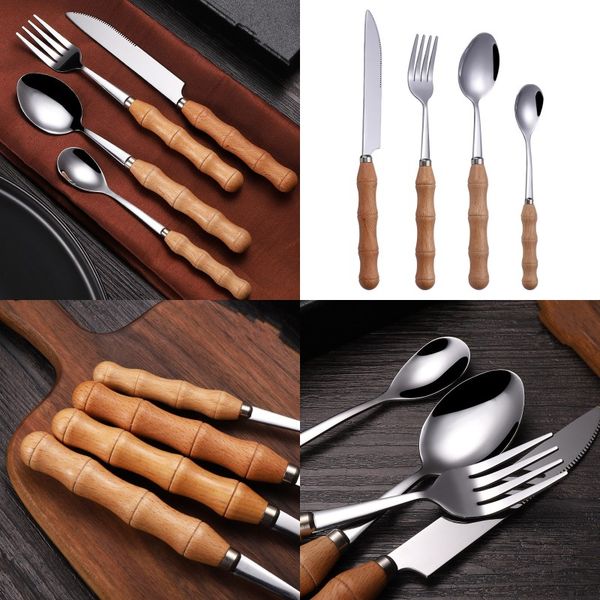 wood handle knife and fork spoon stainless steel tableware set stirring coffee dinner kitchen tablewares 20 9dr uu
wood handle knife and fork spoon stainless steel tableware set stirring coffee dinner kitchen tablewares 20 9dr uu