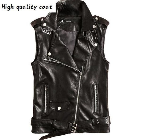 men's new fashion sleeveless pu leather vest male tide punk diagonal zipper leather vests lapel waistcoat motorcycle men coat, Black;white
men's new fashion sleeveless pu leather vest male tide punk diagonal zipper leather vests lapel waistcoat motorcycle men coat, Black;white