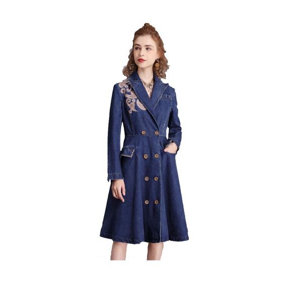casual dresses women winter double breasted embroidery denin dress slim high waist pockets clothing blue fs1042, Black;gray
casual dresses women winter double breasted embroidery denin dress slim high waist pockets clothing blue fs1042, Black;gray