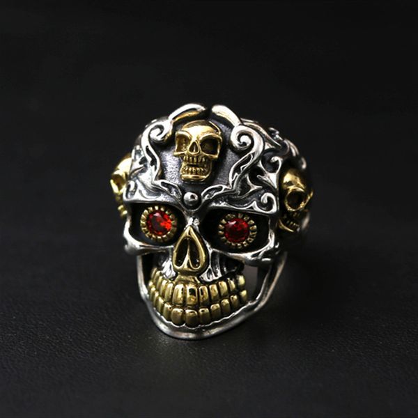 factory0ykjhop vintage gothic skull men fashion hip turkish male punk rings skeleton steampunk jewelry gift, Silver
factory0ykjhop vintage gothic skull men fashion hip turkish male punk rings skeleton steampunk jewelry gift, Silver
