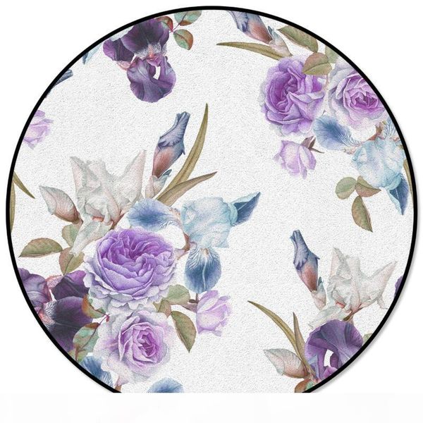 rose flower purple iris printed round carpet for living room kids bedroom table sofa carpet area rug mats
rose flower purple iris printed round carpet for living room kids bedroom table sofa carpet area rug mats