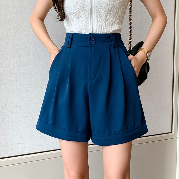 casual shorts summer fashion button high waist shorts women korean chic draped loose wide leg shorts cx220314, White;black
casual shorts summer fashion button high waist shorts women korean chic draped loose wide leg shorts cx220314, White;black