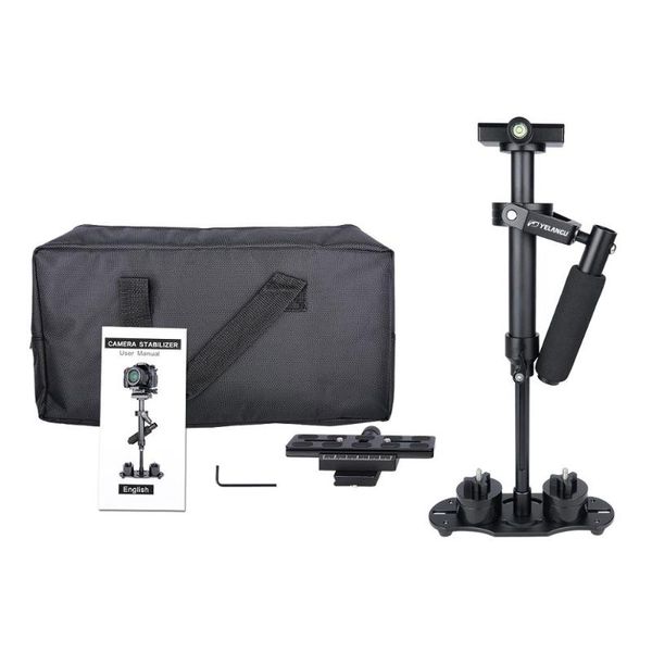 yelangu s40n aluminum alloy mini dslr handheld stabilizer steadicam for digital camera video dslr for with quick release plate
yelangu s40n aluminum alloy mini dslr handheld stabilizer steadicam for digital camera video dslr for with quick release plate