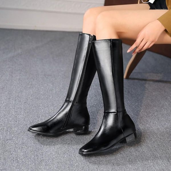 boots white skinny women's high spring and autumn single long thick heels low heel soft leather dancing knee 41, Black
boots white skinny women's high spring and autumn single long thick heels low heel soft leather dancing knee 41, Black