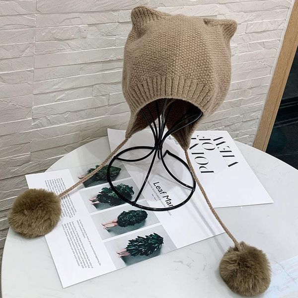 cute cat ears hat for girls all season knitted ear protection beanies casual soft kawaii korean wool hat female solid bonnets, Blue;gray
cute cat ears hat for girls all season knitted ear protection beanies casual soft kawaii korean wool hat female solid bonnets, Blue;gray