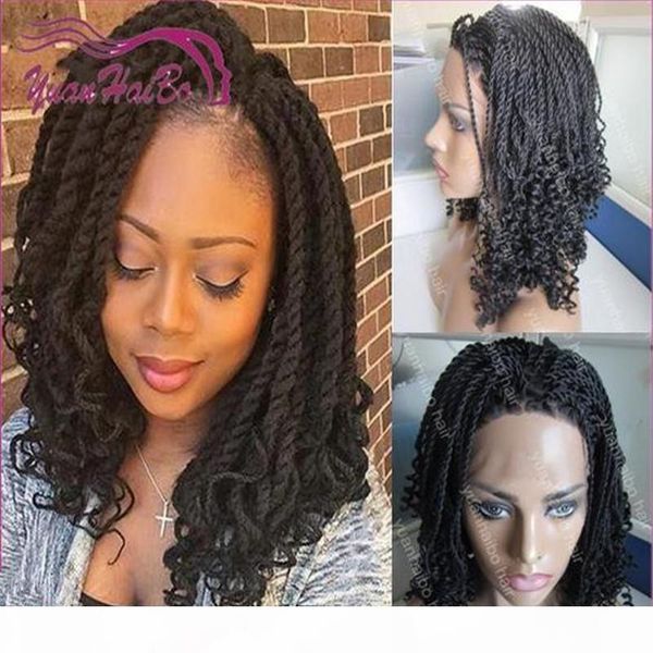 black color kinky twist tips lace front wig synthetic birad wig for africa americans ing
black color kinky twist tips lace front wig synthetic birad wig for africa americans ing