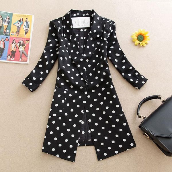 2021 new autumn women fashion office dot printed blazers ladies causal long sleeve elegant coat female chic slim jacket q251, White;black
2021 new autumn women fashion office dot printed blazers ladies causal long sleeve elegant coat female chic slim jacket q251, White;black