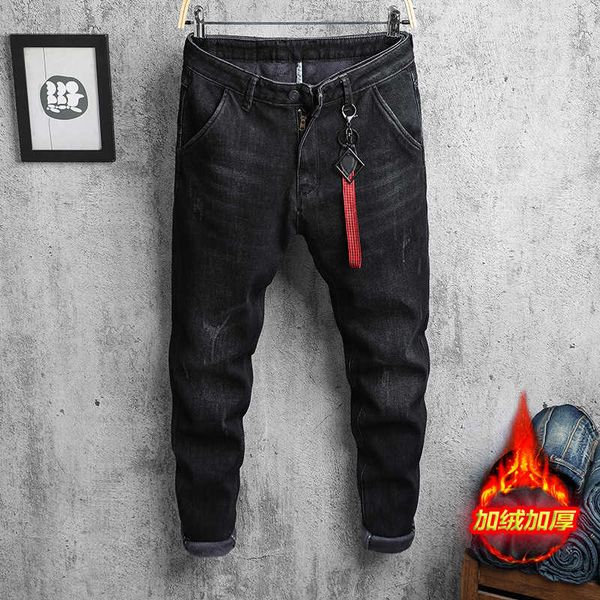 light gray jeans men's trendy capris spring autumn elastic thick style trend versatile wei kuo daddy leggings, Blue
light gray jeans men's trendy capris spring autumn elastic thick style trend versatile wei kuo daddy leggings, Blue