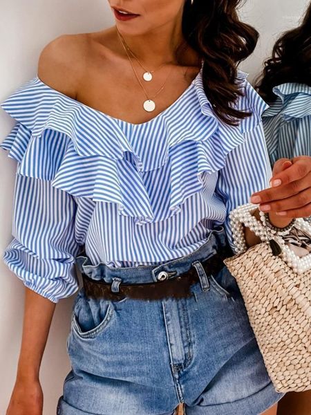 womens and blouses short sleeve office lady blouse elegant striped shirt ladies dames ruffles chemise femme streetwear1, White
womens and blouses short sleeve office lady blouse elegant striped shirt ladies dames ruffles chemise femme streetwear1, White