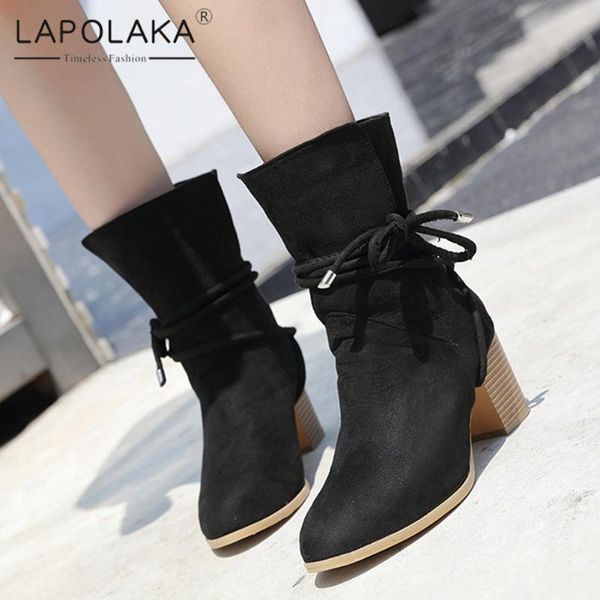 boots lapolaka fashion 2021 thick heels concise office spring shoes woman female high heel trendy dropship bootie ladies, Black
boots lapolaka fashion 2021 thick heels concise office spring shoes woman female high heel trendy dropship bootie ladies, Black