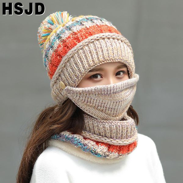 beanie/skull caps warm skullies beanies scarf 3 pieces sets balaclava winter hats for women mixed color stripe knitted cpas female, Blue;gray
beanie/skull caps warm skullies beanies scarf 3 pieces sets balaclava winter hats for women mixed color stripe knitted cpas female, Blue;gray
