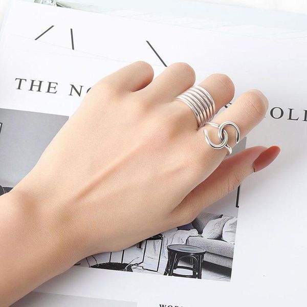cluster rings kofsac fashion 925 sterling silver ring for women anniversary jewelry twining line s letter chic girl party accessories, Golden;silver
cluster rings kofsac fashion 925 sterling silver ring for women anniversary jewelry twining line s letter chic girl party accessories, Golden;silver