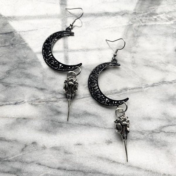 dangle & chandelier black lace moon crow skull earrings crescent charm fashion goth witch statement jewelry women gift 2021 punk creative, Silver
dangle & chandelier black lace moon crow skull earrings crescent charm fashion goth witch statement jewelry women gift 2021 punk creative, Silver