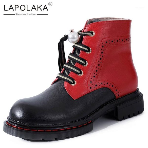 lapolaka 2021 genuine cow leather comfy patchwork non-slip ankle boots woman shoes chunky heels motorcycle boots1, Black
lapolaka 2021 genuine cow leather comfy patchwork non-slip ankle boots woman shoes chunky heels motorcycle boots1, Black