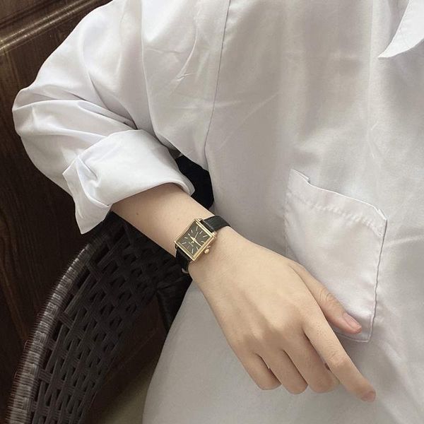 panel literature and art small square female minority british style temperament table student watch atmospheric waterproof lady, Slivery;brown
panel literature and art small square female minority british style temperament table student watch atmospheric waterproof lady, Slivery;brown