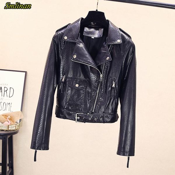 women's leather & faux smlinan pu punk motorcycle jacket women spring autumn coat female fashion black streetwear ladies
women's leather & faux smlinan pu punk motorcycle jacket women spring autumn coat female fashion black streetwear ladies