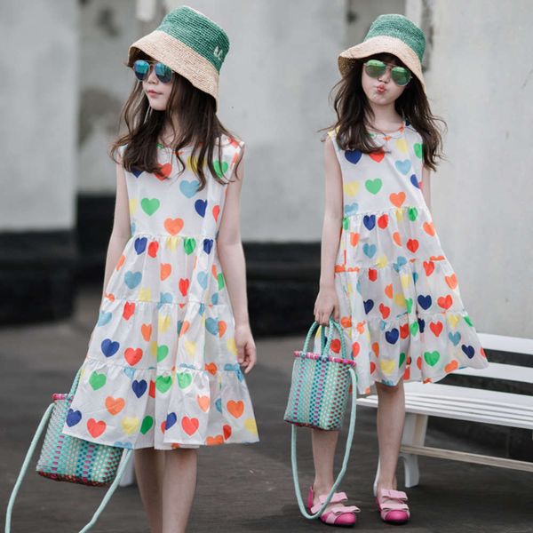 new summer children's seaside holiday 2020 girl love print sweet drs cotton svels vt skirt, Red;yellow
new summer children's seaside holiday 2020 girl love print sweet drs cotton svels vt skirt, Red;yellow