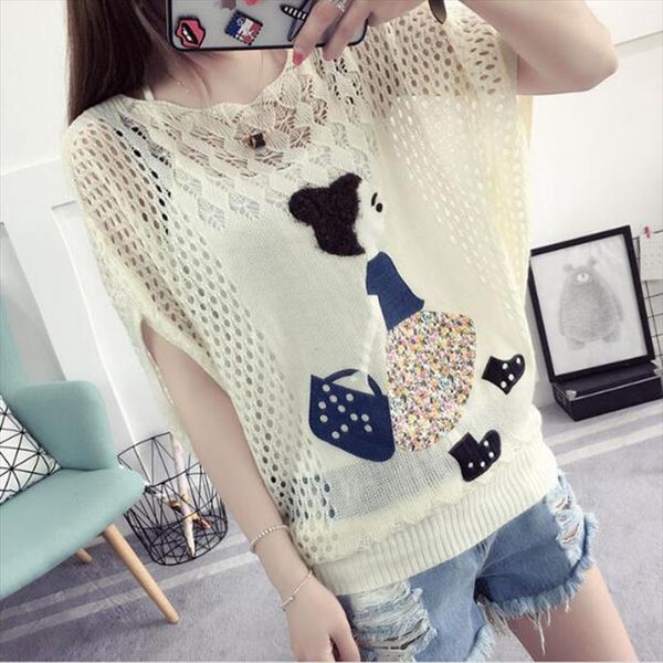 2019 summer mesh hollow из tops пуловер свитер женщины вязание мода прохладный прицепные трикотаж ladies новое прибытие толкай femme hiver, White;black
2019 summer mesh hollow из tops пуловер свитер женщины вязание мода прохладный прицепные трикотаж ladies новое прибытие толкай femme hiver, White;black