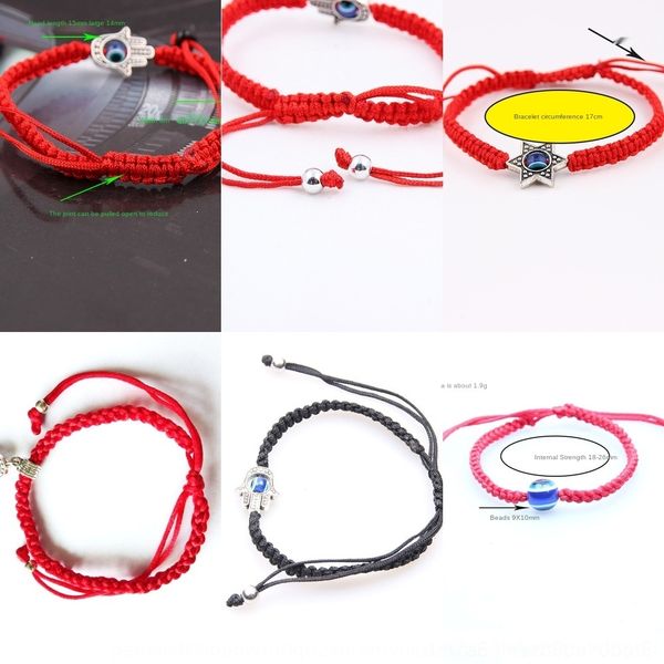 hjjft bracelet fatima woven bracelet chain korean version of the original year red rope hand fashion transfer hand rope quhmt, Golden;silver
hjjft bracelet fatima woven bracelet chain korean version of the original year red rope hand fashion transfer hand rope quhmt, Golden;silver